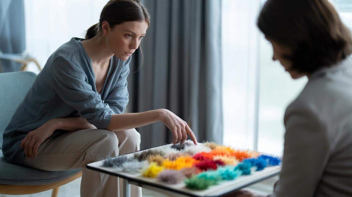 Therapists point to recurring links between low self-worth and specific visual preferences revealed during color-selection tasks
